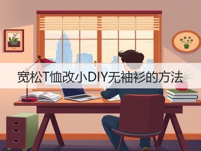 宽松T恤改小DIY无袖衫的方法(图3) 宽松T恤改小DIY无袖衫的方法(图3)