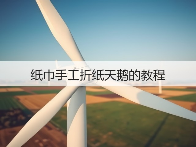纸巾手工折纸天鹅的教程(图2)