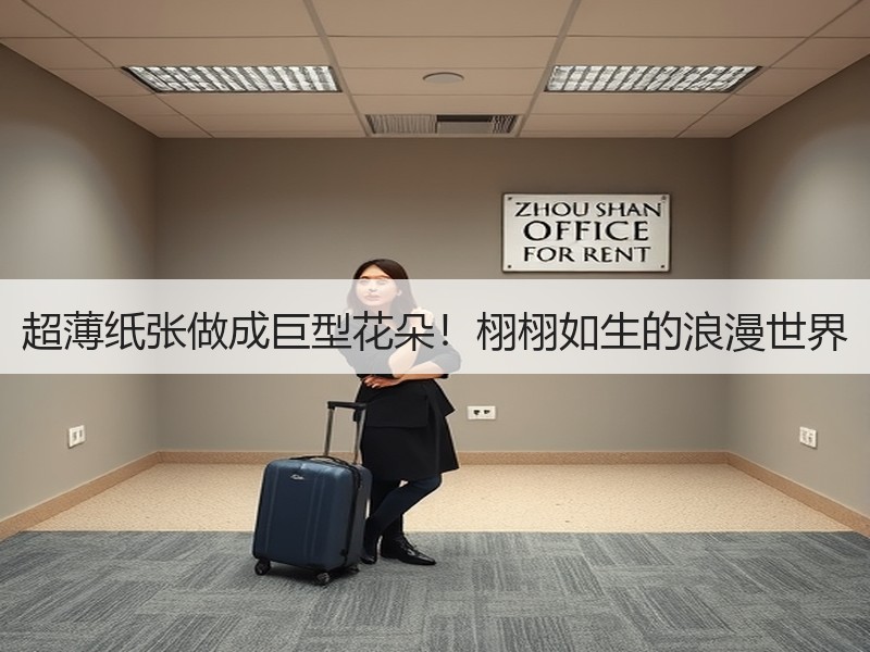 超薄纸张做成巨型花朵！栩栩如生的浪漫世界 - 诺云双维造物网