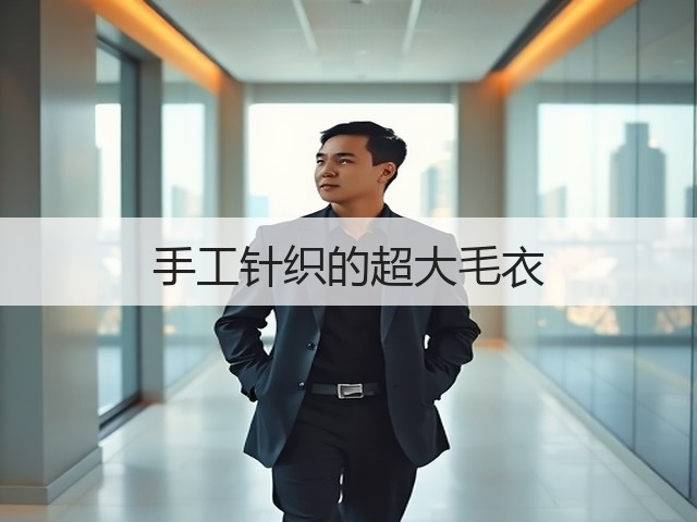 手工针织的超大毛衣(图3)