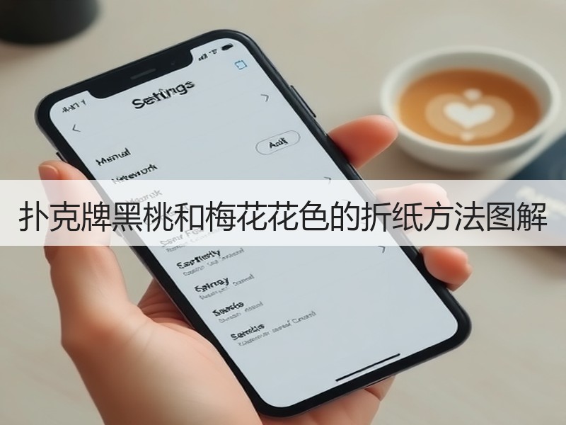 扑克牌黑桃和梅花花色的折纸方法图解 - 诺云双维造物网