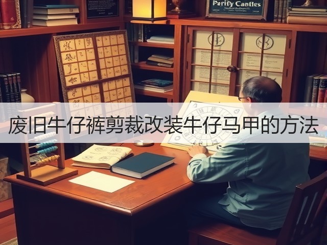 废旧牛仔裤剪裁改装牛仔马甲的方法(图3)