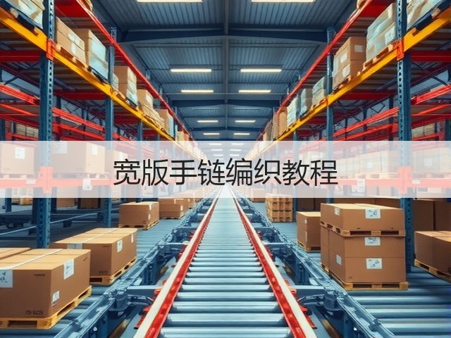 宽版手链编织教程(图1)