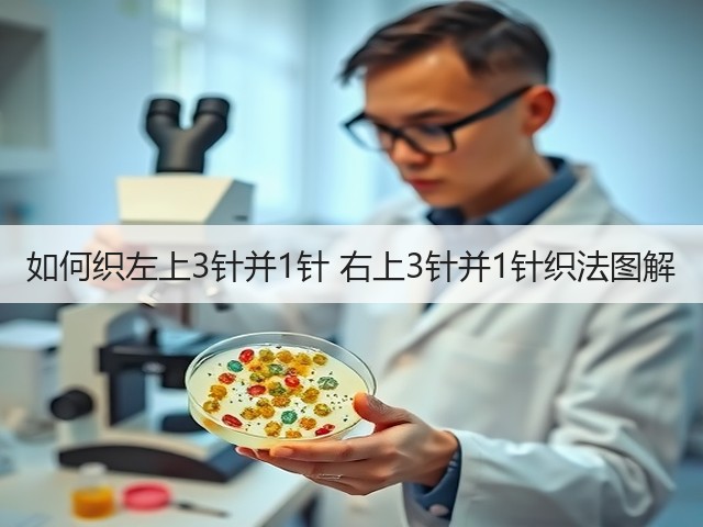 如何织左上3针并1针 右上3针并1针织法图解(图1)