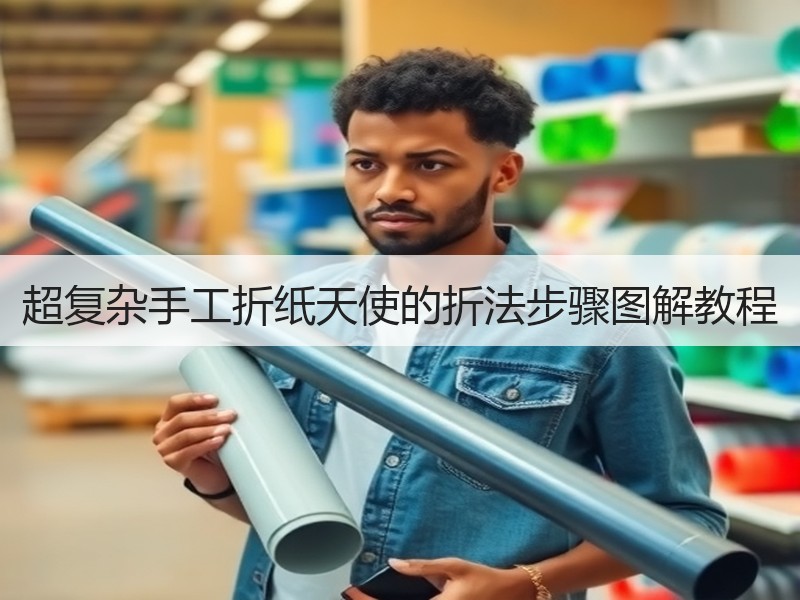 超复杂手工折纸天使的折法步骤图解教程 - 诺云双维造物网