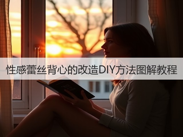 性感蕾丝背心的改造DIY方法图解教程(图3)