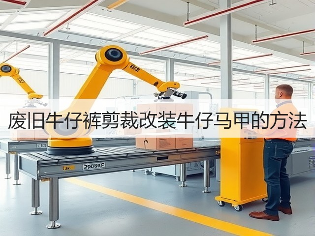 废旧牛仔裤剪裁改装牛仔马甲的方法(图1)