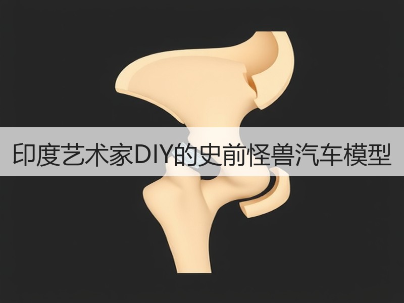 印度艺术家DIY的史前怪兽汽车模型 - 诺云双维造物网