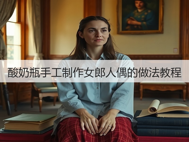 酸奶瓶手工制作女郎人偶的做法教程 - 诺云双维造物网