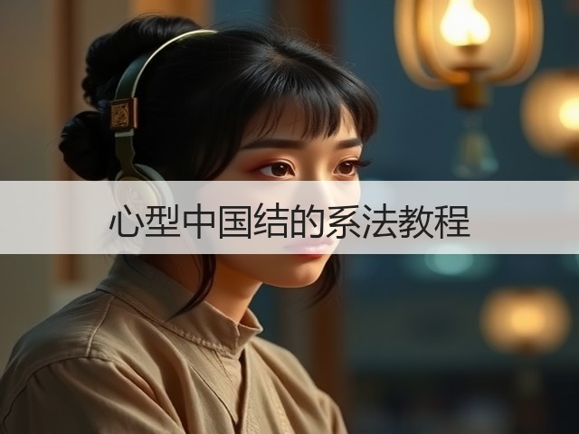 心型中国结的系法教程(图1)
