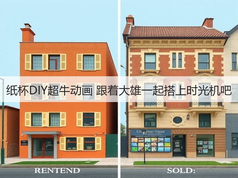 纸杯DIY超牛动画 跟着大雄一起搭上时光