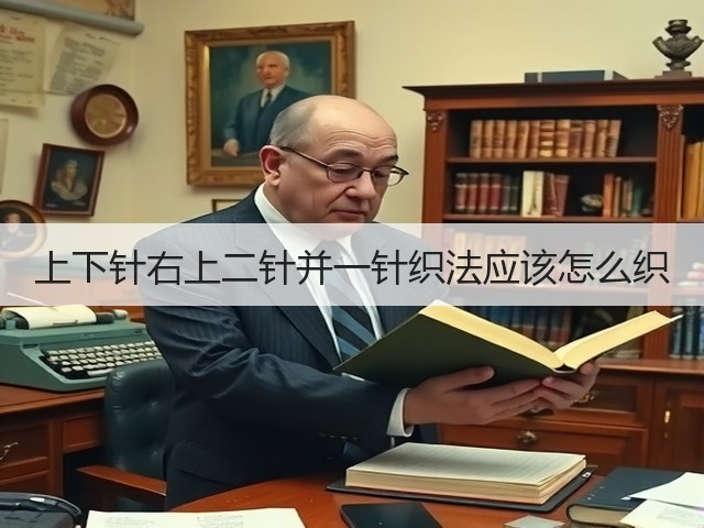 上下针右上二针并一针织法应该怎么织(图1)