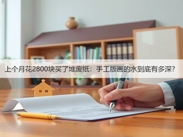 上个月花2800块买了堆废纸：手工版画的水到底有多深？(图1)