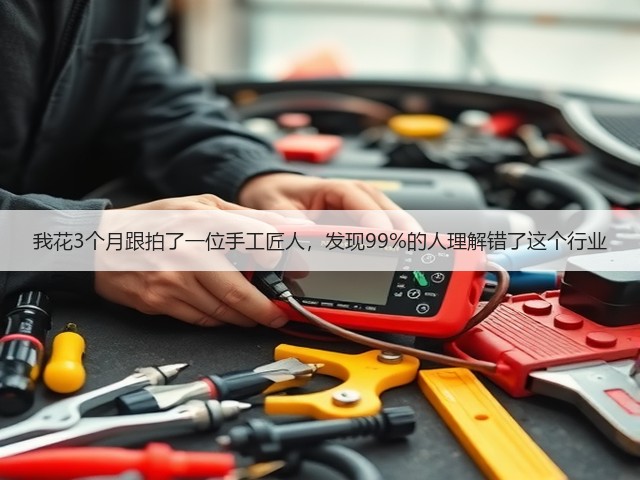 我花3个月跟拍了一位手工匠人，发现99%的人理解错了这个行业(图2)