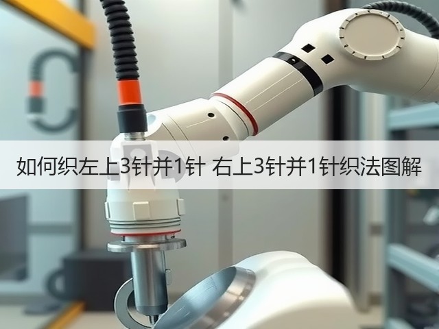 如何织左上3针并1针 右上3针并1针织法图解(图3)