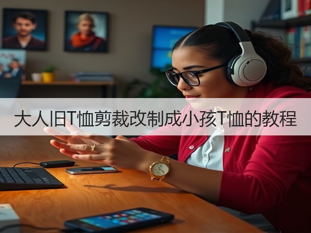 大人旧T恤剪裁改制成小孩T恤的教程(图2)