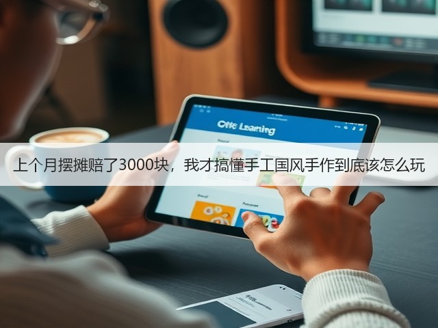 上个月摆摊赔了3000块，我才搞懂手工国风手作到底该怎么玩(图1)