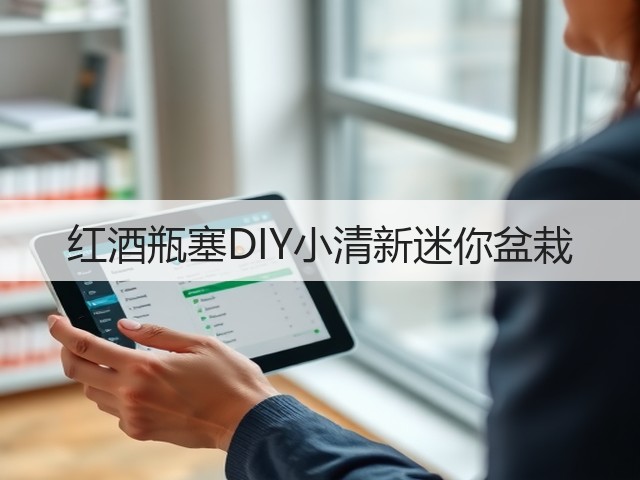 红酒瓶塞DIY小清新迷你盆栽(图1)
