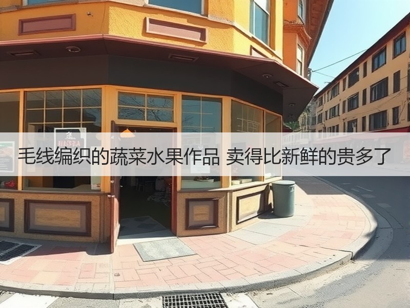 毛线编织的蔬菜水果作品 卖得比新鲜的贵多了 - 诺云双维造物网