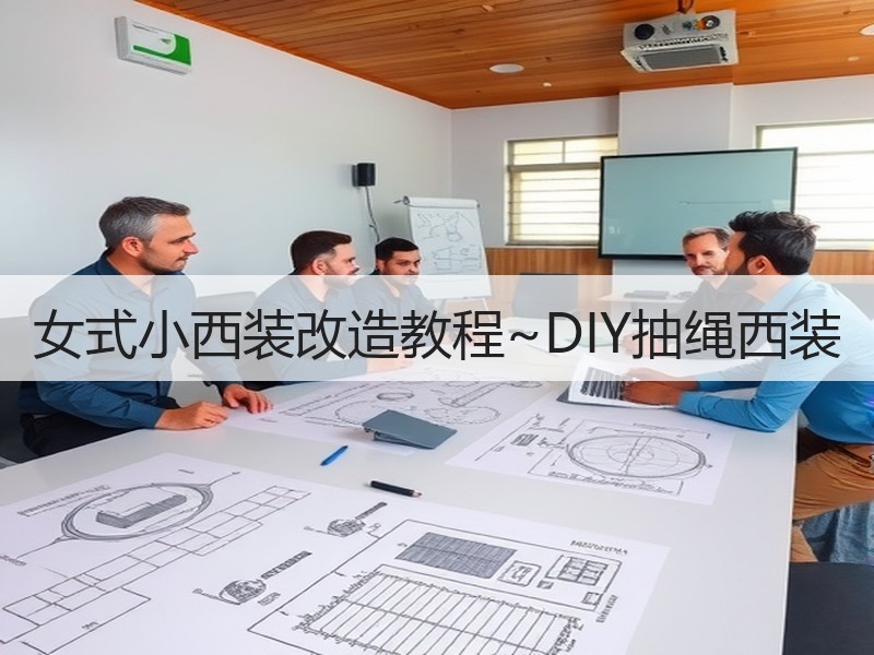 女式小西装改造教程~DIY抽绳西装 - 诺云双维造物网