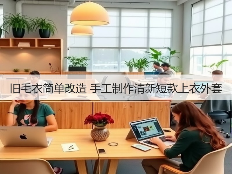 旧毛衣简单改造 手工制作清新短款上衣外套 - 诺云双维造物网
