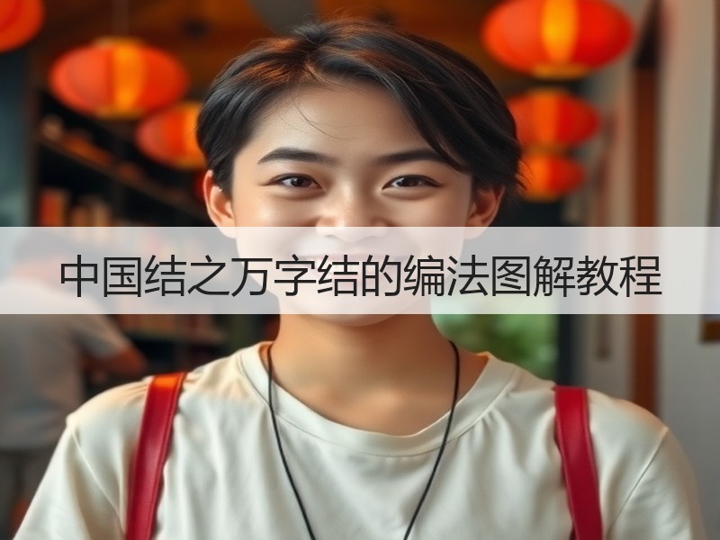 中国结之万字结的编法图解教程 - 诺云双维造物网